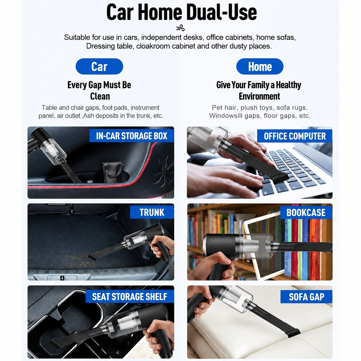 Air Duster Wireless 2 in 1 Vacuum Cleaner